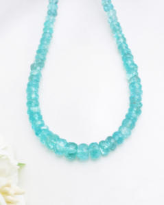 Cuentas Facetadas de Apatita l 3 a 7 mm Cuentas Facetadas de Apatita Azul Natural para la Elaboración de Joyería Fina Piedra Preciosa - Product Image 6