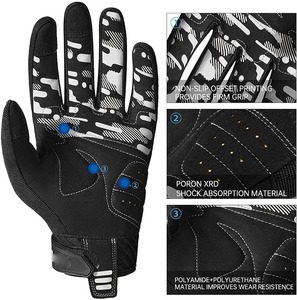 Venta al por mayor Unisex Guantes de Ciclismo de dedo completo Guantes de carreras de bicicletas de alta calidad con logotipo personalizado para hombres y mujeres - Product Image 3