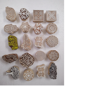 Custom Made 2 and 3 Inch <b>Wooden</b> <b>Blocks</b> Suitable for Kids Crafts and Ideal for Printing on Textile and for Henna Printing - Product Image 1