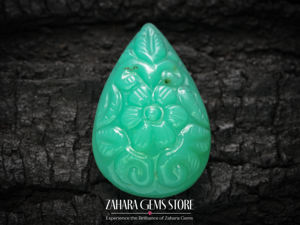 Piedra preciosa suelta de crisoprasa Natural, producto a granel tallado a mano, corte de pera verde sin tratar, tallado desigual de Mughal, 100 Uds., tamaño personalizado - Product Image 3