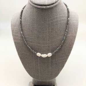 Collar de perlas y cuentas de cristal de tendencia, collar de eslabones de mariposa, moda Bohemia para mujer para bodas, aniversario, respetuoso con el medio ambiente - Product Image 1