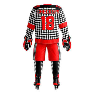 Uniformes de hockey sur glace de haute qualité pour hommes à prix abordable Service OEM Uniformes confortables de conception de maillot de hockey sur glace - Product Image 5