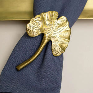 Anillo de Servilleta de Aluminio con Acabado Decorativo de Fabricante OEM, Accesorio de Mesa Atractivo para una Decoración de Comedor Mejorada - Product Image 1