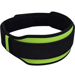 Ceinture d'haltérophilie en néoprène soutien de la taille ceinture d'entraînement de Fitness pour hommes sangles de poignet de gymnastique coton noir ceintures de dynamophilie - Product Image 2