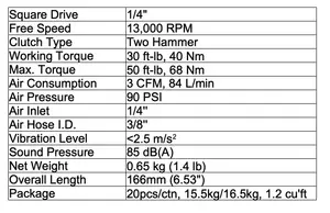 Llaves de impacto de aire de 1/4 pulgadas - Product Image 4