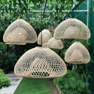 Lanterne en lin, suspension, style japonais rétro antique, E27, lustre, luminaire suspendu au plafond, abat-jour, luminaire pour salon, chambre à coucher - Product Image 6