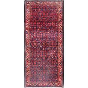 One Of The Kind Hand-Knotted Persian <b>Wool</b> Rug _ Luxurious Vintage Design, 8'2 x 3'7, Artisan <b>Crafted</b> - Product Image 1