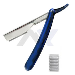 Rasoir droit de qualité professionnelle pour barbier, lame exposée de 2 mm, rasoir droit de qualité salon, rasage pour hommes - Product Image 1