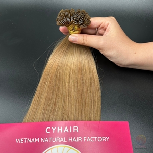 Vente en gros d'extensions de cheveux naturels vietnamiens de haute qualité couleurs personnalisées extension de cheveux pleine longueur vierge pointe plate - Product Image 6