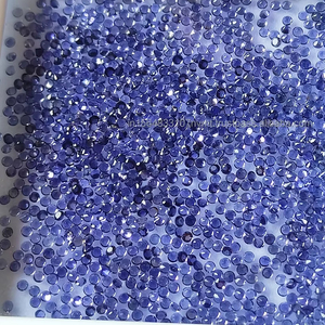 อัญมณีสีฟ้า iolite ธรรมชาติทรงกลม2มม. อัญมณีสีฟ้าเจียระไนแบบหลวมขายส่งราคาคุณภาพสูงอัญมณีระยะประชิดไพลิน - Product Image 1