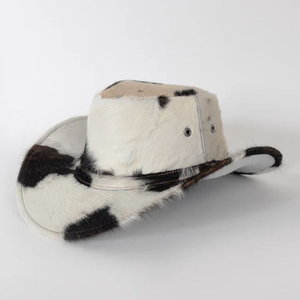 Sombreros de Vaquero de Cuero Vacuno con Logotipo Personalizado, Estilo Occidental, Hechos a Mano, Impermeables, para Exteriores, Moda - Product Image 4