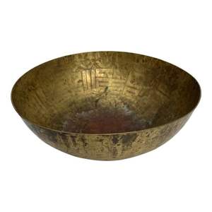 Cuenco de latón pulido con curvas hechas a mano y aspecto real, ideal para regalos formales y colecciones espirituales - Product Image 4