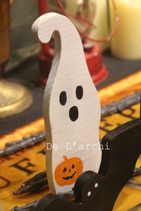 Juego de letreros decorativos de madera contrachapada estilo Amor de Halloween de alta calidad, nuevo diseño, puerta delantera, mesa, caja artesanal, artesanías de madera pulida - Product Image 5