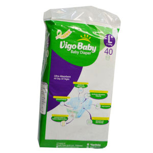ผ้าอ้อมเด็กขนาดใหญ่40ไซส์ใส่สบายระบายอากาศได้ดีนุ่มกันการรั่วซึมสำหรับการใช้งานและเวลาแห้ง - Product Image 2
