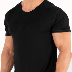 T-shirts de sport personnalisés à manches courtes respirants et à séchage rapide pour hommes, coupe ajustée, imprimés, prix de gros sur mesure 2026 - Product Image 4