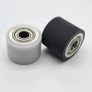 PU roulement roue Double roulement poulie en Nylon roue de levage porte mobile pince roue - Product Image 1