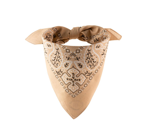 Prix bon marché en stock bandanas ethniques personnalisés écharpe bandana en coton et soie imprimés en polyester avec foulards à logo pour événements - Product Image 1