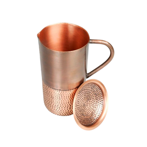 Mug en cuivre pur artisanal avec poignée en laiton et base sur pied, style vintage, tasse à bière, cocktail, café, vaisselle de bar, cadeau en solde - Product Image 3