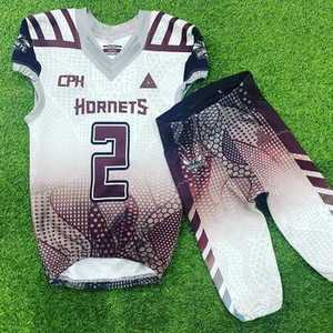 Conjuntos de uniformes de fútbol americano de alta calidad personalizados manga corta antibacteriana de Spandex/algodón de primera calidad con diseño personalizado - Product Image 2