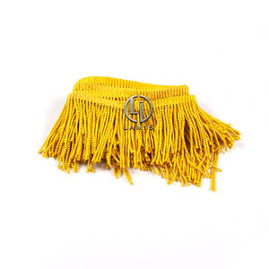 Flecos de oro con flecos, borlas de corte alto - Product Image 1