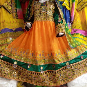 Hot New Vintage Kuchi Pashtun Tribal Gypsy Dress Afghani Kuchi Suit Frock Long Chiffon Fabric Design Ropa musulmana tradicional - Product Image 1