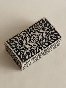 BOOST BOX HECHO A MANO BONE INLY BOX Fabricante India Tamaño personalizado y diseño Incrustaciones de hueso para la venta Joyero - Product Image 5