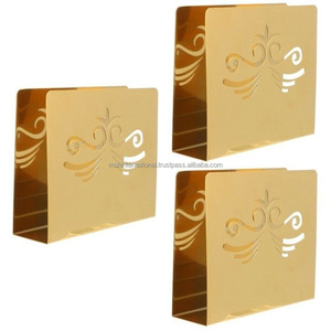 Caja de pañuelos de Metal de Color personalizado, soporte para servilletas de acero inoxidable ecológico, soporte triangular para mesa de comedor y cocina - Product Image 1