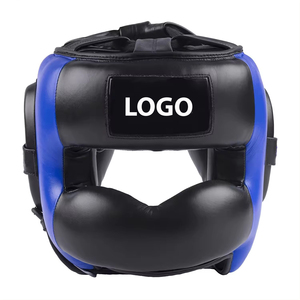 หมวกป้องกันศีรษะสำหรับฝึกซ้อมมวยแบบมืออาชีพ ยูนิเซ็กซ์ คุณภาพสูง ผลิตจากหนัง PU สำหรับศิลปะการต่อสู้ ป้องกันศีรษะ  รับสกรีนโลโก้ตามสั่ง - Product Image 3