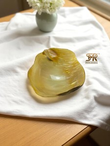 ชามฮอร์นธรรมชาติทำด้วยมือของตกแต่งบ้านสำนักงานโต๊ะรับประทานอาหารของขวัญแบบชนบทไม่เหมือนใคร - Product Image 3