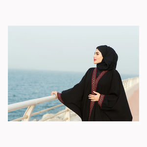 New Design Clothing Palestine Soft Crepe Embroidery <b>Dress</b> <b>Muslim</b> <b>Women</b> Modest Abaya <b>for</b> Sale - Product Image 3