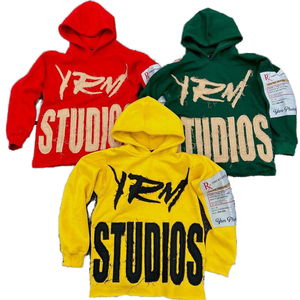 Sweat-shirts pour hommes en tissu doux 100% coton personnalisés, marque privée, écologiques, 420g, lourds, pour l'hiver, pull à capuche uni teint - Product Image 1