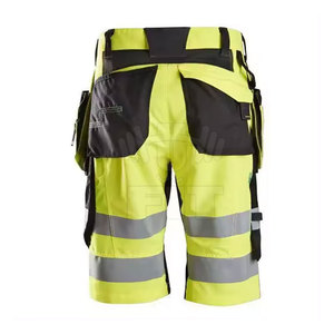 กางเกงขาสั้นทำงานสำหรับผู้ชายดีไซน์ไฮสตรีทผ้าฝ้ายลายพื้นเป็นมิตรกับสิ่งแวดล้อม - Product Image 2