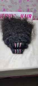 Paquets de cheveux Remy naturels bouclés bruts de donneur unique cheveux humains Jerry pour Chennai Inde Vente en gros d'usine indienne - Product Image 5