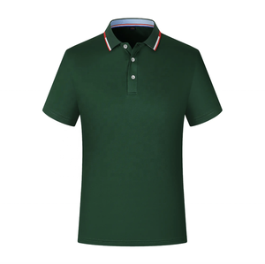 Camiseta de Manga Corta Azul para Hombre, Color Sólido, Mezcla de Poliéster/Algodón, Transpirable, 220g, Estilo Casual - Product Image 4