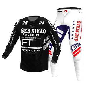 Equipo de motocicleta de manga larga para Motocross-Poliéster transpirable y duradero para todoterreno y ciclismo de montaña, para primavera - Product Image 3