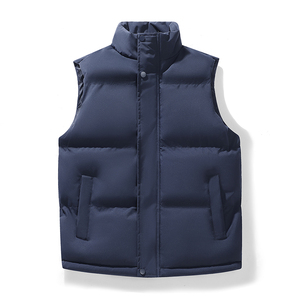 Logo personnalisé OEM Veste d'extérieur sans manches rembourrée unisexe Gilet à bulles brillant pour hommes Gilet d'hiver pour hommes - Product Image 5