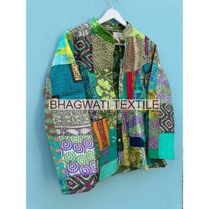 Patchwork matelassé vestes coton Floral Style bohème automne hiver veste manteau Streetwear Boho matelassé réversible veste - Product Image 1