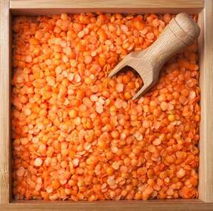 Graines de lentilles rouges granulées comestibles séchées en vrac pour la consommation humaine, emballées en sacs, qualité 1, sans pesticides - Product Image 3