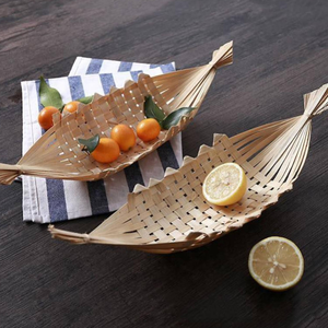 จานหวายสานลายดอกไม้สำหรับตกแต่งวันหยุดทำด้วยมือในเวียดนาม - Product Image 2