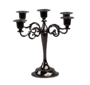 Candelabro de Metal de 7 brazos alto plateado brillante, estilo antiguo de lujo, artículo decorativo de clase alta hecho a mano, caja de Navidad incluida - Product Image 6
