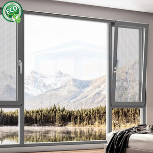 Modern Minimalist Design 36x36 Aluminum Alloy Swing <b>Window</b> Tempered Glass Grille Magnetic Screen Waterproof Noise Bathroom - Product Image 5
