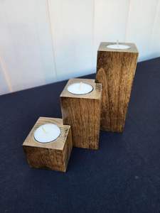 Wooden <b>Tealight</b> Candle Holder | Handmade Smooth Finish | Bulk Orders - Product Image 2