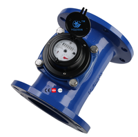 Compteur d'eau à turbine IP68 de 6 pouces en fonte R100, débit de 25 m³/h, bride 4-M16, garantie de 6 mois, équipement de test en vrac OEM YOUIXIN