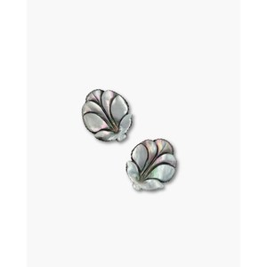 Composants et accessoires de bijouterie en nacre noire en forme de feuille - Product Image 1