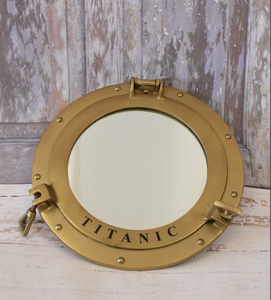 Miroir de hublot de haute qualité - Cadeau pour marin, produit phare, hublot nautique en laiton antique, décoration murale nautique et maritime - Product Image 1