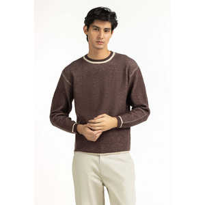 Sudadera con Capucha a la Moda con Rayas y Logotipo Estampado, Tejida a Máquina para Primavera e Invierno, Corte Regular, Suministro ODM - Product Image 2