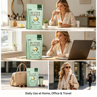 SYC BIO Café au beurre bien-être Protéine 10g Collagène 20 portions Marque privée OEM ODM Prix usine Vente en gros