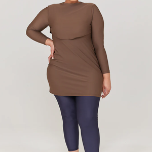 <b>Top</b> Selling Islamic Women Swimwear Suit 2026 Latest Designs Printed Front <b>Long</b> <b>Sleeve</b> 2-Piece Set Breathable Quick Dry Wholesale - Product Image 4