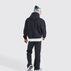 Marque privée Survêtement Hommes Hoodies Ensemble Hommes Vêtements Épais De Luxe Hiver Surdimensionné Imprimé À Capuche Et Baggy Pantalon - Product Image 2