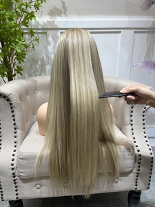 Precio al por mayor 100% Cabello humano virgen vietnamita Pelucas frontales rubias escandinavas rectas-Sin desprendimiento y enredos de alta calidad - Product Image 5